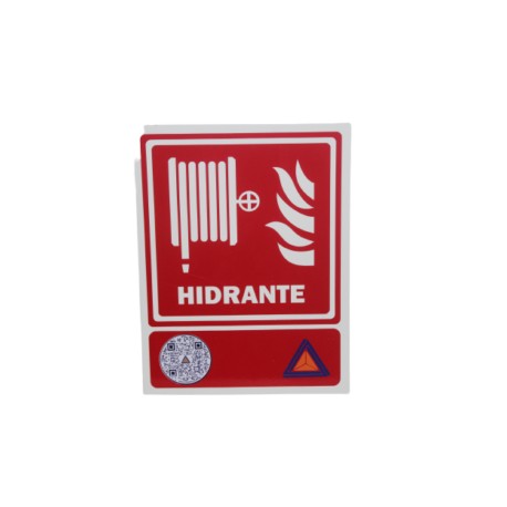 SEÑAL INTERACTIVA (QR) HIDRANTE 20X26 CM