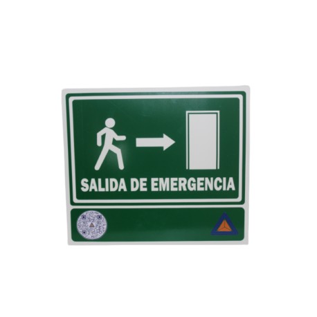 SEÑAL INTERACTIVA (QR) SALIDA DE EMERGENCIA 30X26 CM