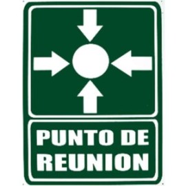 SEÑALAMIENTO PUNTO DE REUNION 30X40