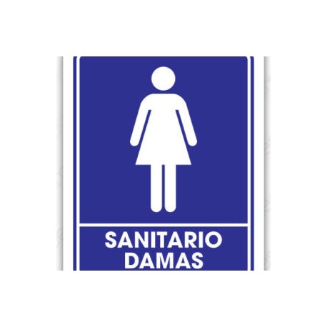 SEÑALAMIENTO SANITARIO DAMAS 20X25