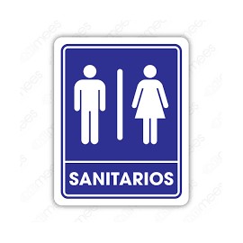 SEÑALAMIENTO SANITARIO MIXTO 20X25