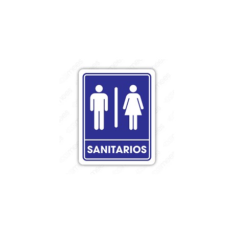 SEÑALAMIENTO SANITARIO MIXTO 20X25